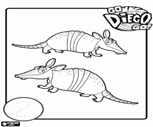 Colorear Para aprender el número dos