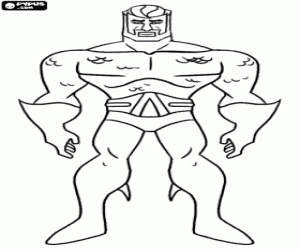 Colorear Aquaman, un super héroe