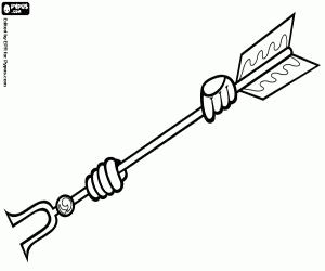 Colorear Una arma ritual japonesa