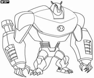 Colorear Armadillo, Ben10 Supr.Alienígena
