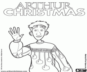 Colorear Arthur, el hijo de Santa Claus