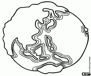 Colorear Asia en nuestro planeta