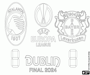 Colorear Atalanta-Leverkusen, final 2024