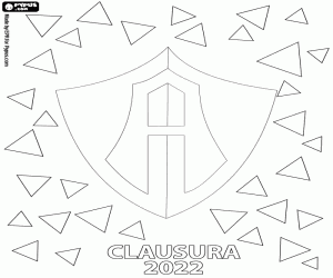 Colorear Atlas FC, campeón Clausura 2022