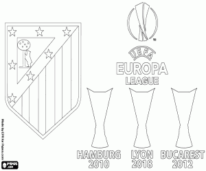 Colorear Atlético Madrid, Europa League 2018