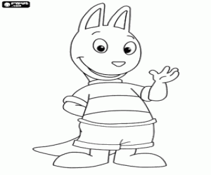Colorear Austin, canguro de Backyardigans
