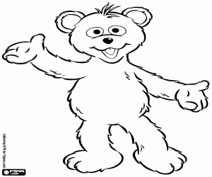 Colorear Baby Bear de Sesame Street 