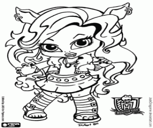 Colorear Baby Clawdeen