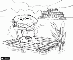 Colorear Baby Kermit, Tom Sawyer