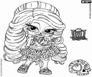 Colorear Baby Skelita, Monster High Baby