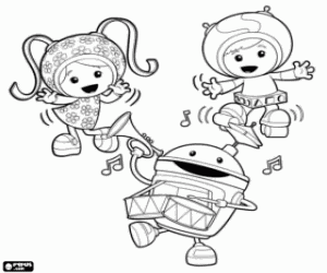 Colorear El baile de los Umizoomi