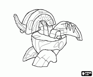Colorear Bakugan Dragonoid - Esfera Bakugan 
