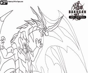 Colorear Un Bakugan Neo Dragonoid