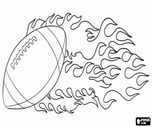 Colorear Balón de fútbol americano