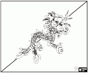 Colorear Bandera de Bután o Bhután