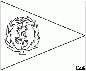 Colorear Bandera de Eritrea