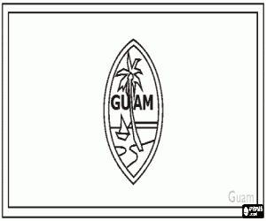 Colorear Bandera de Guam