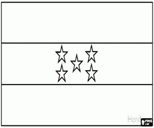 Colorear Bandera de Honduras