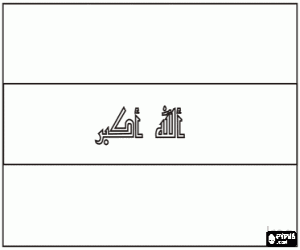 Colorear Bandera de Iraq o Irak