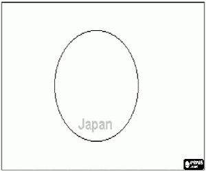 Colorear Bandera de Japón