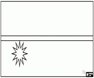 Colorear Bandera de Nauru