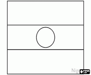 Colorear Bandera de Níger