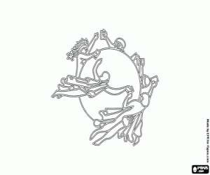 Colorear La bandera de la UPU