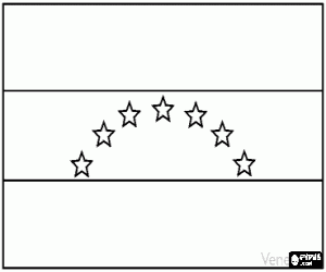 Colorear Bandera de Venezuela