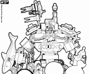 Colorear Barba Gris de La Lego Película