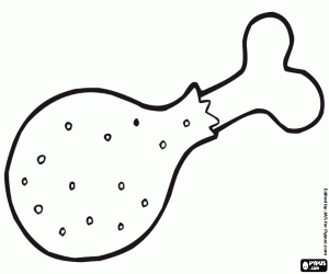 Colorear Una barbacoa de pollo