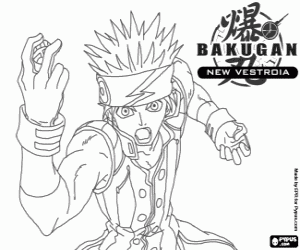 Colorear Baron Leltoy, personaje Bakugan