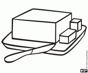 Colorear Una barra de mantequilla