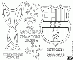 Colorear Barça, Liga Campeones Femenina 2023