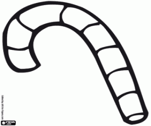 Colorear Bastón de caramelo