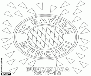 Colorear Bayern, Bundesliga 2017-2018
