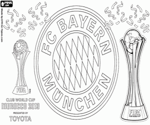 Colorear Bayern Munich,Mundial Clubs 2013