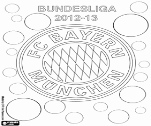Colorear Bayern Múnich, campeón 2012-2013