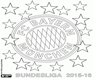 Colorear Bayern Múnich, campeón 2015-2016