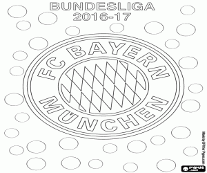 Colorear Bayern Múnich, campeón 2016-2017