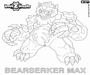 Colorear Bearserker Max, Invizimals