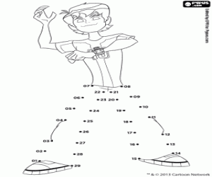 Colorear Ben 10 Omniverse, punto a punto