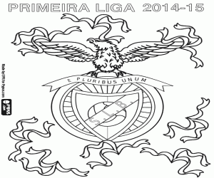 Colorear Benfica, campeón 2014-2015