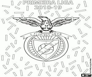 Colorear Benfica, campeón 2018-2019