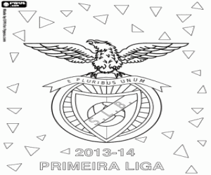 Colorear Benfica Lisboa,campeón 2013-2014