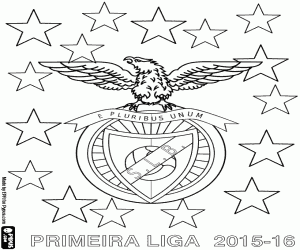 Colorear Benfica Lisboa,campeón 2015-2016