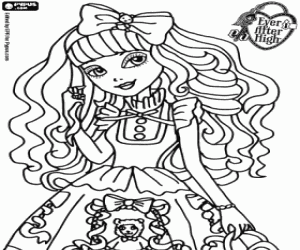 Colorear Blondie Lockes, Ever After High