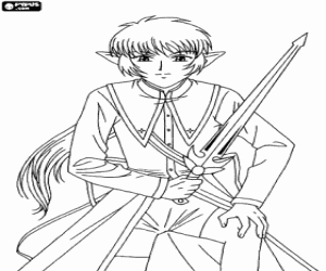 Colorear Blue Knight, Tokyo Mew Mew