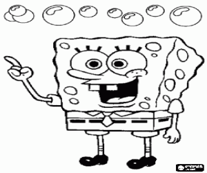 Colorear Bob Esponja,personaje de ficción