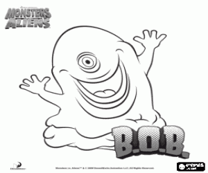 Colorear BOB, Monstruos contra Aliens