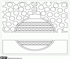 Colorear Bola de Navidad en una tarjeta